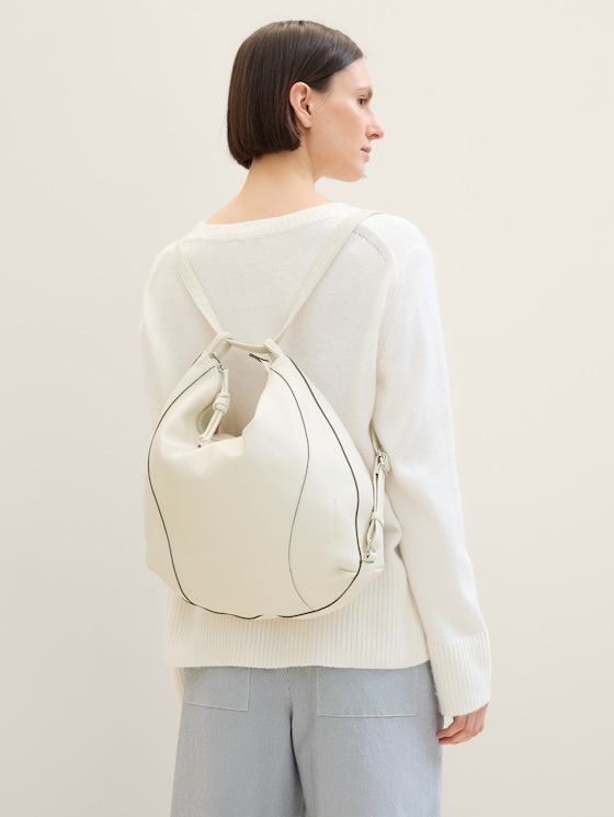 TTMALIA L Rucksack mit Ziernähten von Women, off white / off white