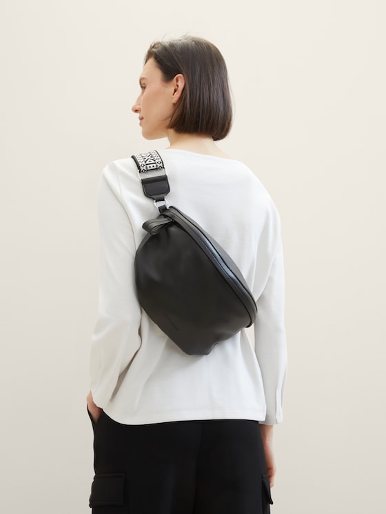 TTPALINA riemtas met geweven riem met patroon door Women, schwarz / black