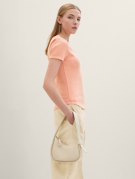 TTSANDRINA Schultertasche mit asymmetrischer Form von Denim Female, off white / off white