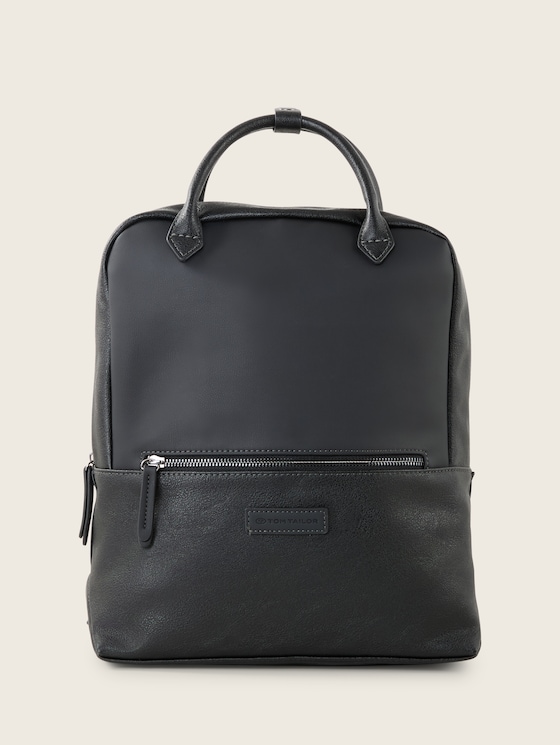 TTGIA L backpack made from imitation leather by Women, schwarz / black