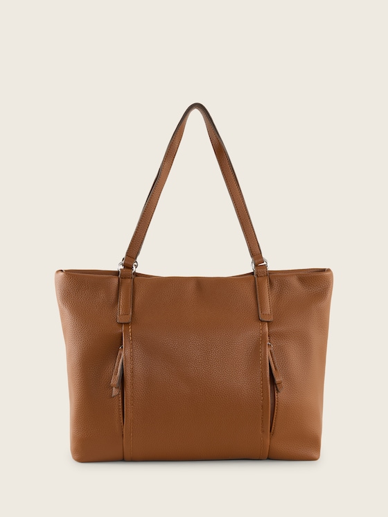 TTBECA L Shopper mit Reißverschluss-Details von Women, cognac / brandy