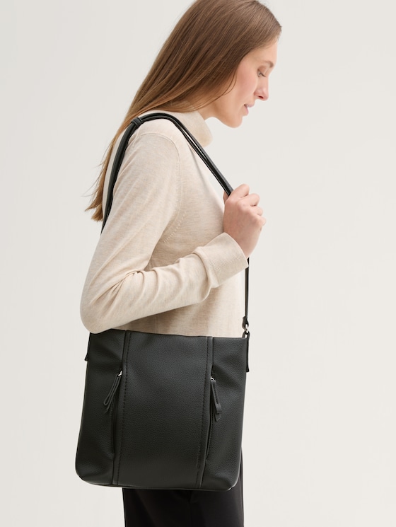 TTBECA M Umhängetasche mit Reißverschluss-Details von Women, schwarz / black