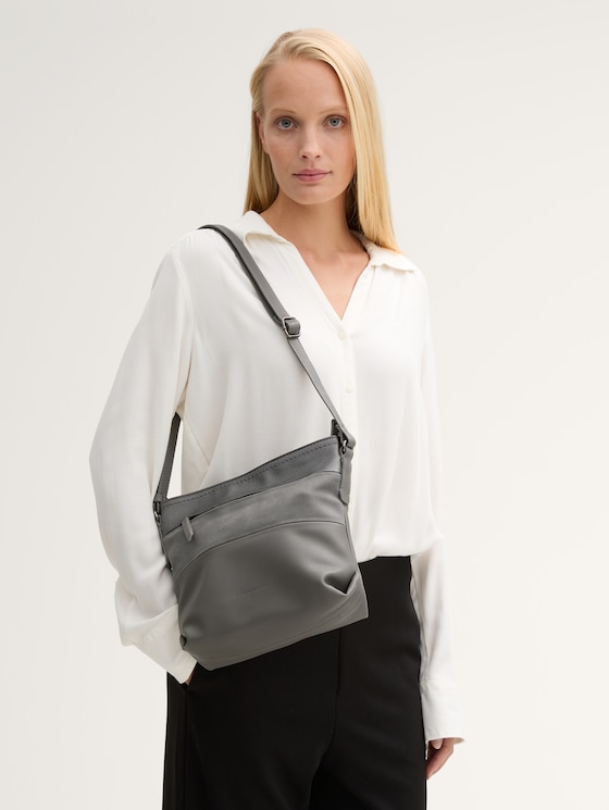 TTNICOLINA M Umhängetasche mit Material-Mix von Women, mixed grey