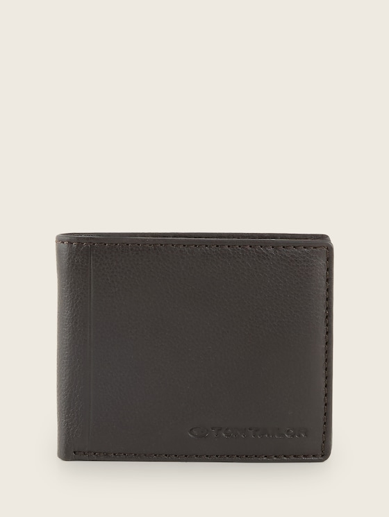 TTBELA Portefeuille en cuir par Men, dark brown