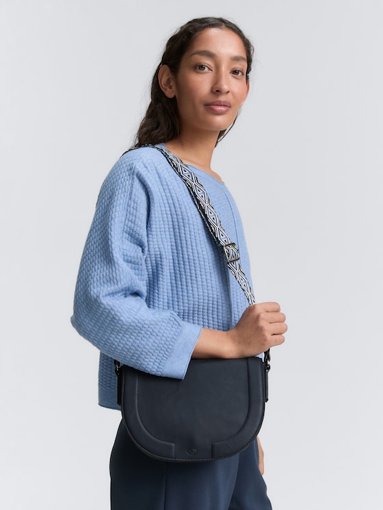 TTNANI schoudertas met geweven riem met patroon door Women, dark blue