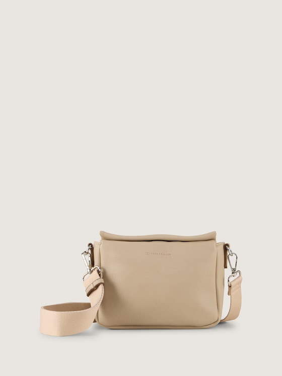 TTRELLA S Sac à bandoulière avec petit rabat et logo en relief par Women, taupe / taupe