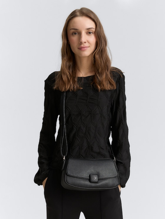 TTENNA S Umhängetasche mit Umschlag von Denim Female, schwarz / black