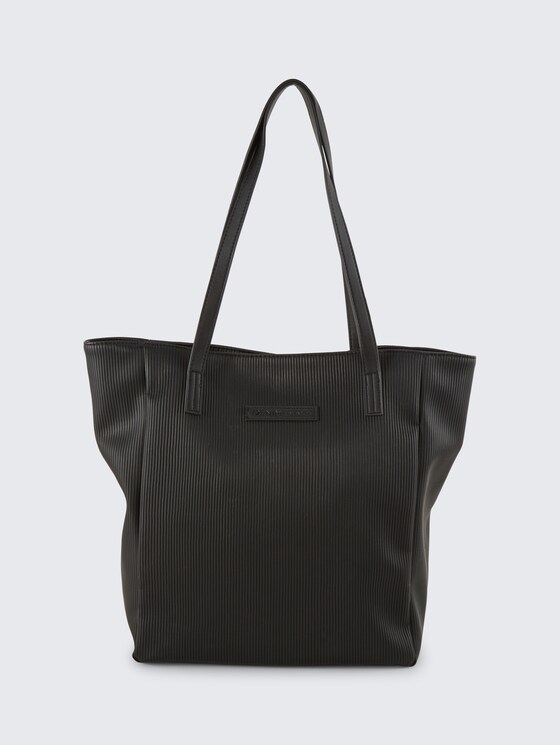 TTARONA CORD M Shopper aus Lederimitat von Denim Female, schwarz / black