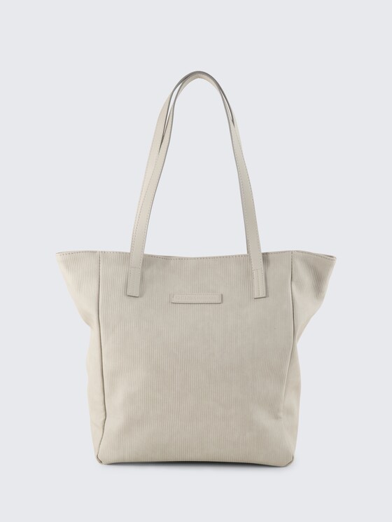 TTARONA CORD M Shopper aus Lederimitat von Denim Female, light grey
