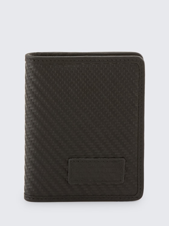 TTKELLAN kaarthouder met structuur door Men, schwarz / black