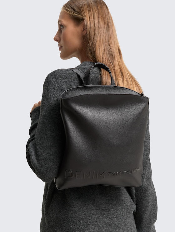 TTZEPHYRA M Rucksack aus Lederimitat von Denim Female, schwarz / black