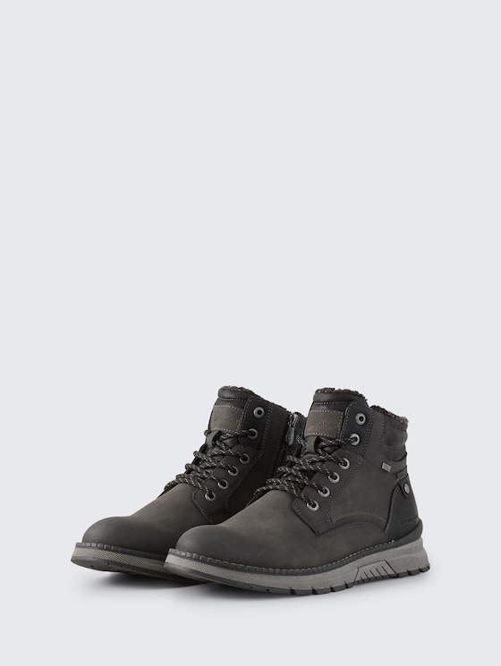 Wasserdichte Stiefeletten mit Fütterung von Men, coal