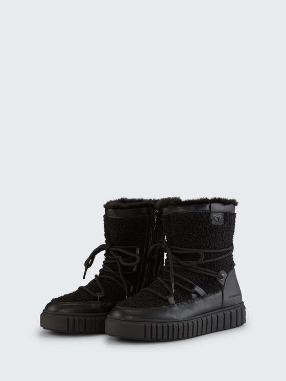 Gefütterte Schneestiefel von Women, black