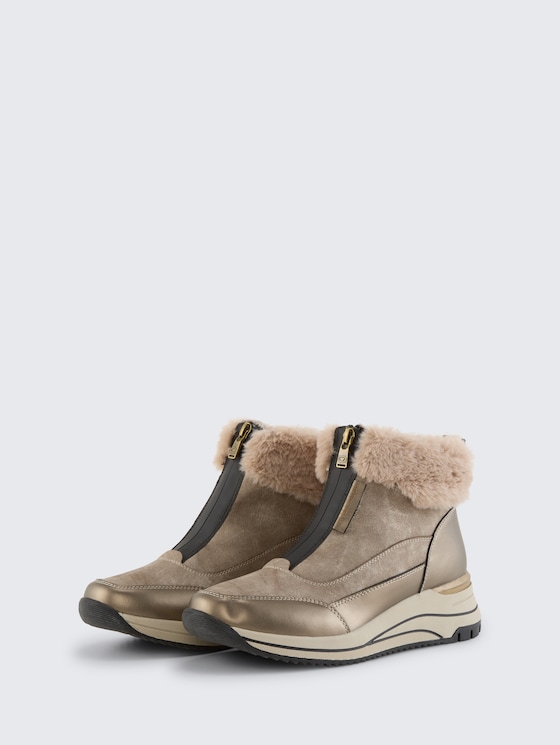 Gefütterte Stiefeletten mit Block-Absatz von Women, fango