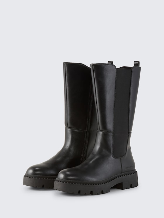 Gefütterte Stiefel von Women, black