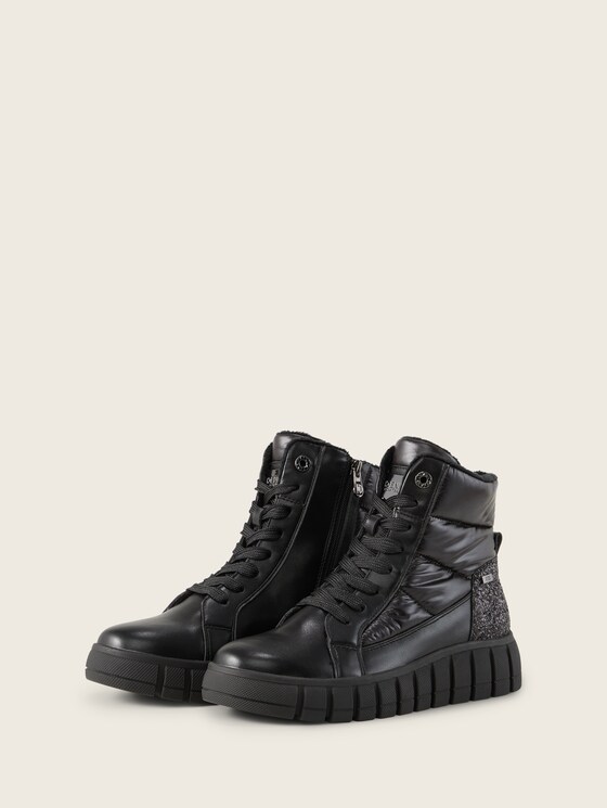 Gefütterte Stiefeletten von Denim Female, black