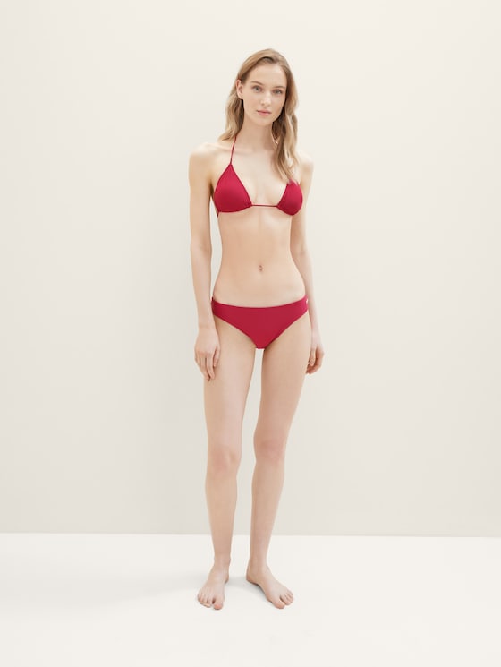 Basic Bikini-Top von Women, Wine Red