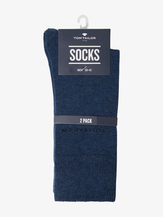 Basic Socken im Doppelpack - Männer - indigo melange Basic Socken im Doppelpack - Männer - indigo melange - 15 - TOM TAILOR