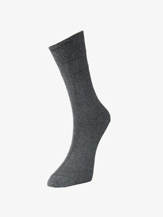 Basic Socken im Doppelpack - Männer - anthracite melange Basic Socken im Doppelpack - Männer - anthracite melange - 1 - TOM TAILOR