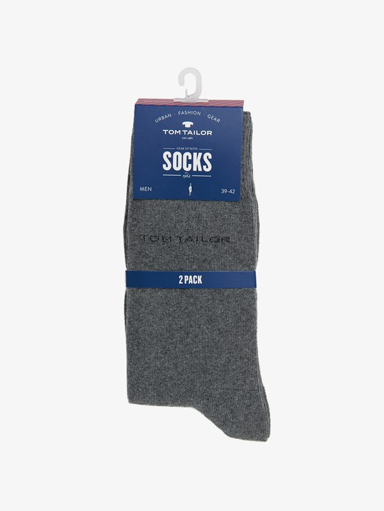 Basic Socken im Doppelpack - Männer - anthracite melange Basic Socken im Doppelpack - Männer - anthracite melange - 15 - TOM TAILOR