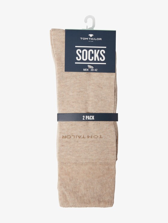 basic sokken in dubbel pak - Mannen - beige basic sokken in dubbel pak - Mannen - beige - 15 - TOM TAILOR
