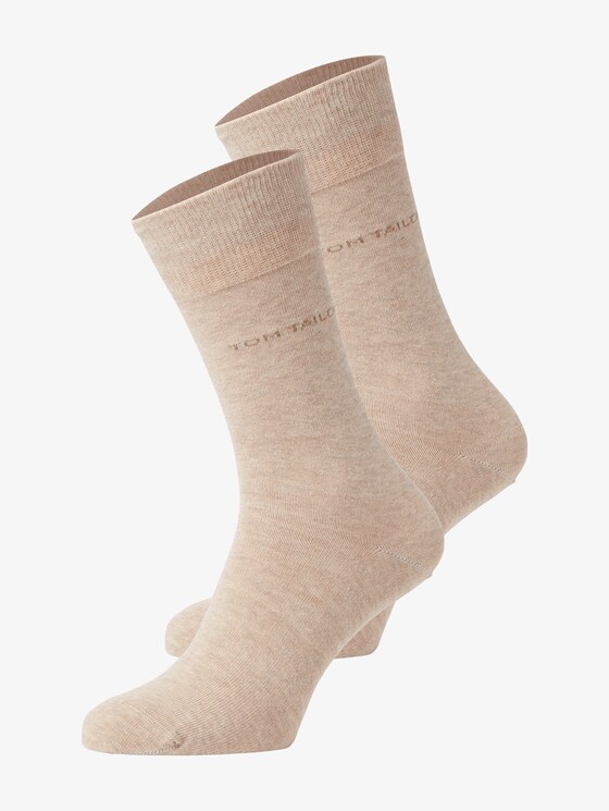 basic sokken in dubbel pak - Mannen - beige basic sokken in dubbel pak - Mannen - beige - 7 - TOM TAILOR