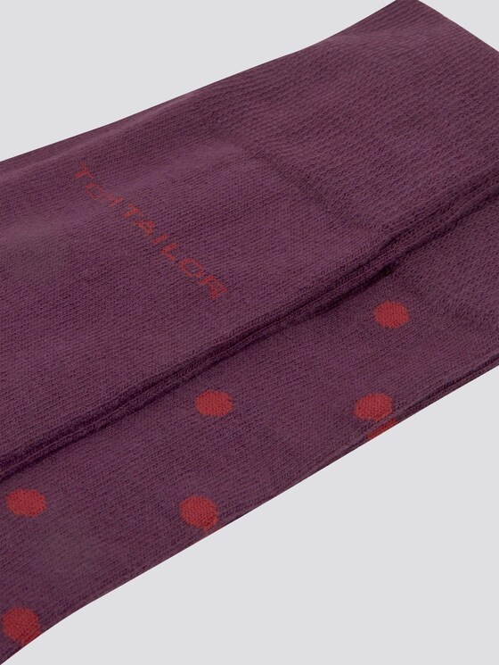 Gepunktete Socken im Doppelpack - Männer - bordeaux Gepunktete Socken im Doppelpack - Männer - bordeaux - 9 - TOM TAILOR
