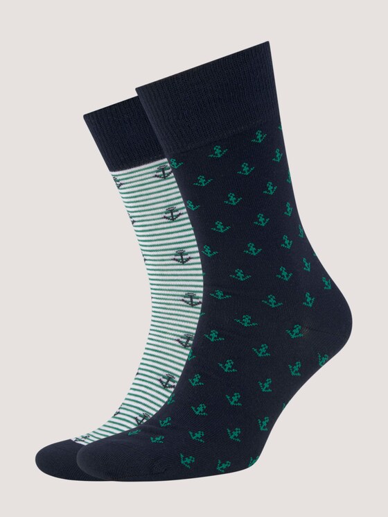 Marine Socken im Zweierpack - Männer - ultra green Marine Socken im Zweierpack - Männer - ultra green - 7 - TOM TAILOR