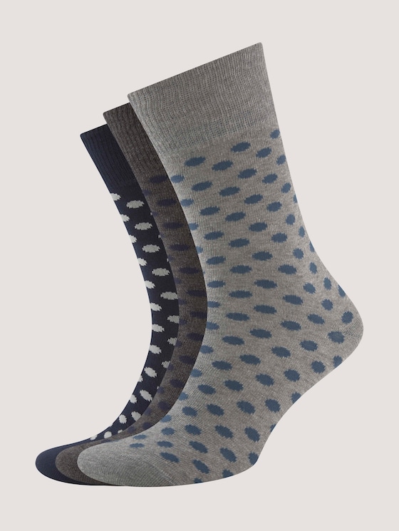 Three-pack with basic socks in winter colours - Men - medium grey Three-pack with basic socks in winter colours - Men - medium grey - 7 - TOM TAILOR
