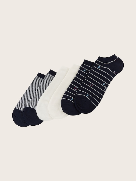 sneaker socks in a set of 6 by Men, capriblue