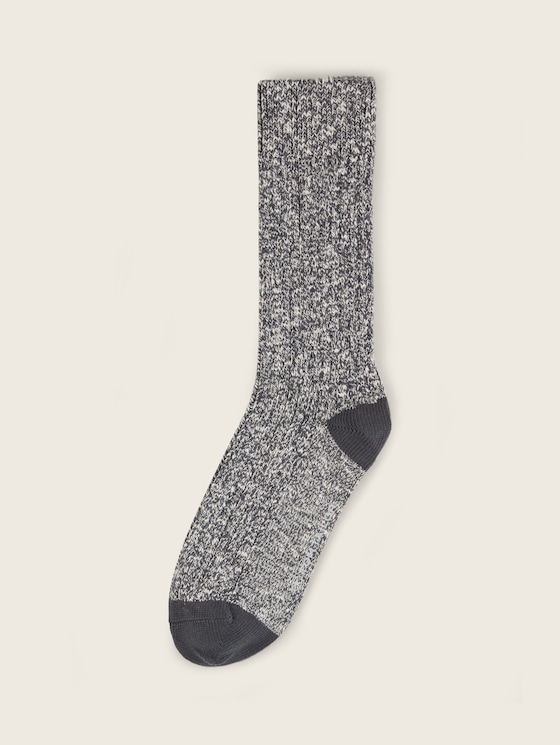 Socken in Melange Optik von Men, anthracite melange
