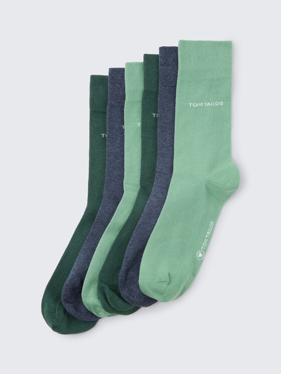Socken im 6er-Pack von Men, denim melange