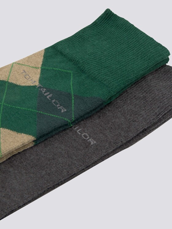 TT men's basic socks 2pcs - Men - dark green TT men's basic socks 2pcs - Men - dark green - 9 - TOM TAILOR