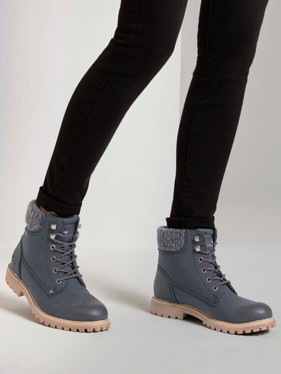 tom tailor lace up winter boots