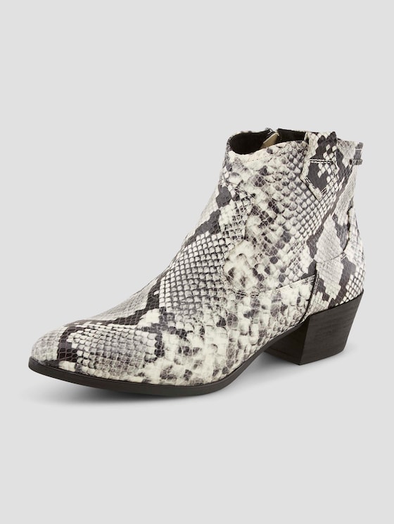 snake wedge boots