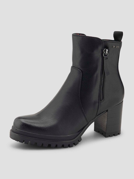 Enkellaarsjes met blokhakken - Vrouwen - black Enkellaarsjes met blokhakken - Vrouwen - black - 10 - TOM TAILOR
