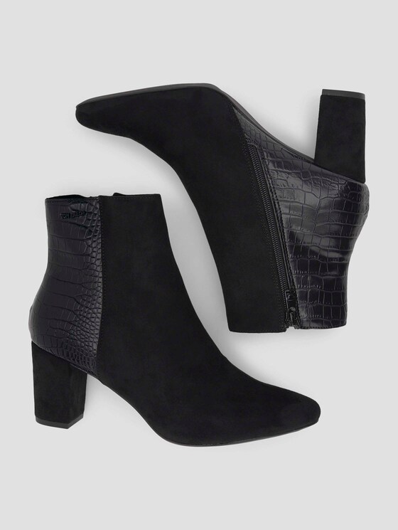 Ankle Boots mit Lederprägung - Frauen - black Ankle Boots mit Lederprägung - Frauen - black - 13 - TOM TAILOR