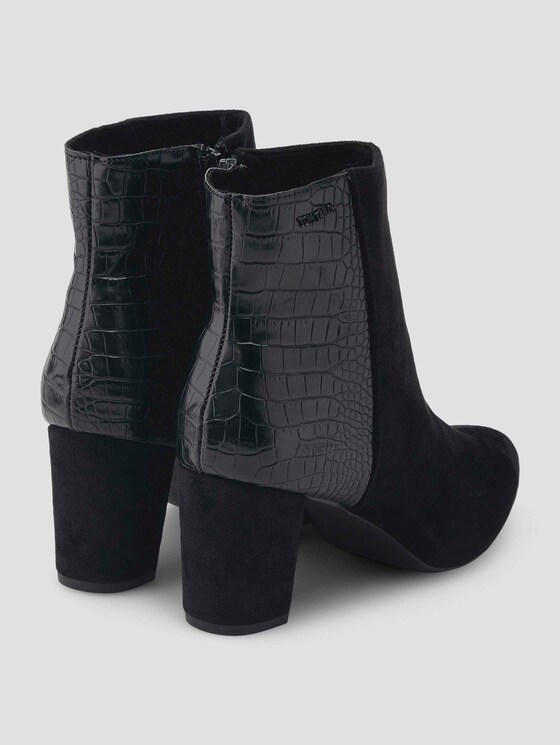 Ankle Boots mit Lederprägung - Frauen - black Ankle Boots mit Lederprägung - Frauen - black - 8 - TOM TAILOR
