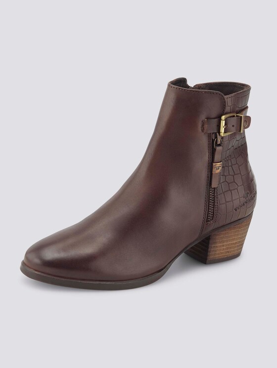 Stiefelette aus Leder - Frauen - whisky Stiefelette aus Leder - Frauen - whisky - 10 - TOM TAILOR