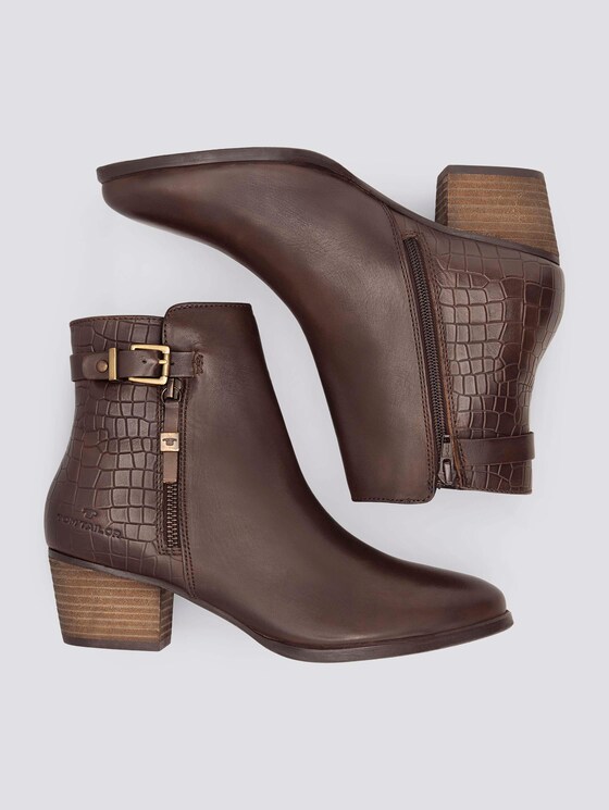 Stiefelette aus Leder - Frauen - whisky Stiefelette aus Leder - Frauen - whisky - 13 - TOM TAILOR