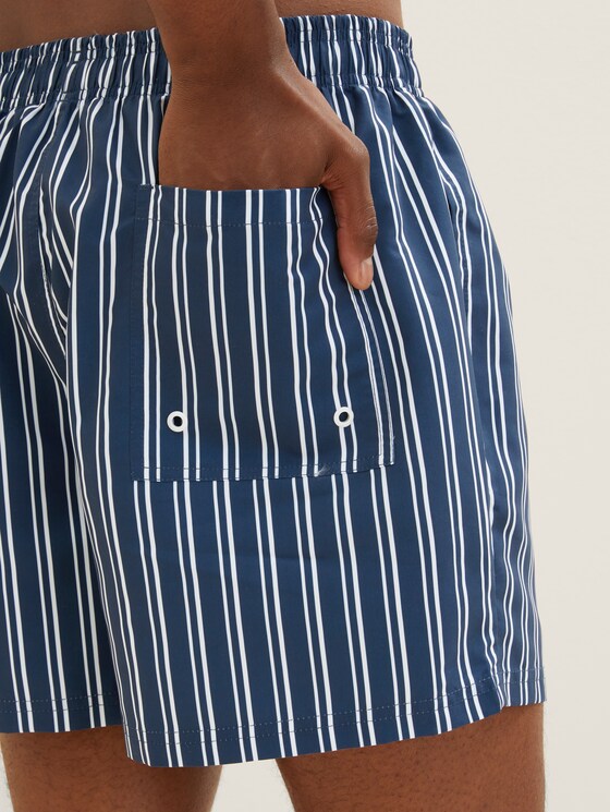 Gestreifte Badeshorts