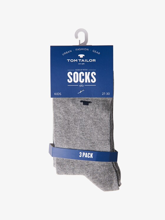 Socken im Dreierpack - unisex - light grey melange Socken im Dreierpack - unisex - light grey melange - 15 - TOM TAILOR