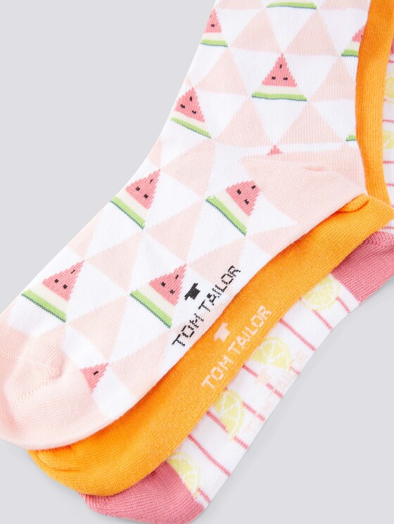 Gemusterte Socken im Dreierpack - unisex - powder rose Gemusterte Socken im Dreierpack - unisex - powder rose - 9 - TOM TAILOR