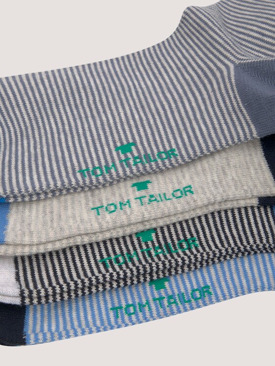 Gestreifte Socken im Viererpack - unisex - beige mel. Gestreifte Socken im Viererpack - unisex - beige mel. - 9 - TOM TAILOR