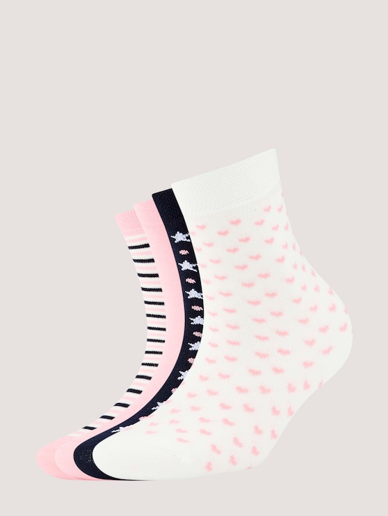 4-pack girls' socks with a wintery design