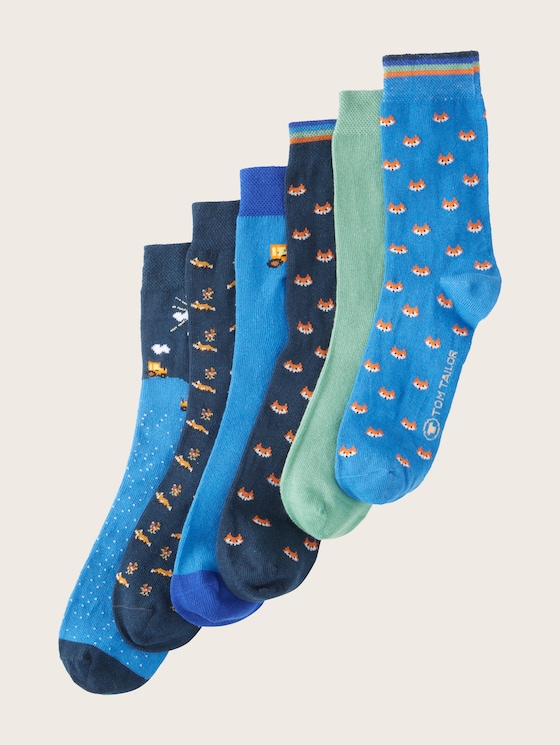 Socks in a six-pack