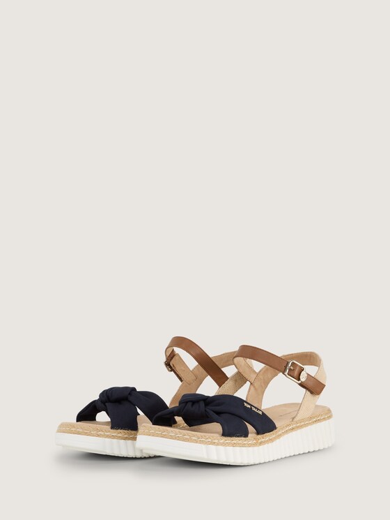 Sandalen mit Bast-Details von Women, navy