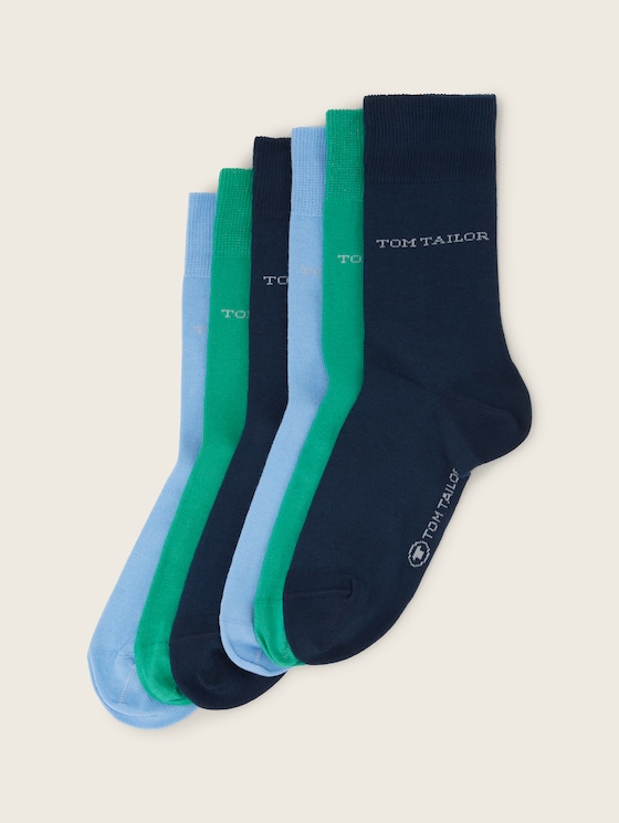 Basic socks in a six-pack