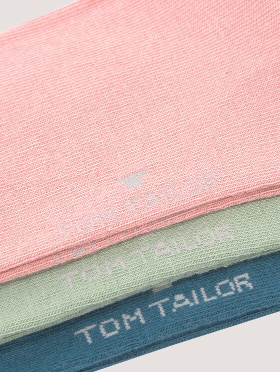 Basic socks in plain colours in a pack of three - Women - shale green Basic socks in plain colours in a pack of three - Women - shale green - 9 - TOM TAILOR