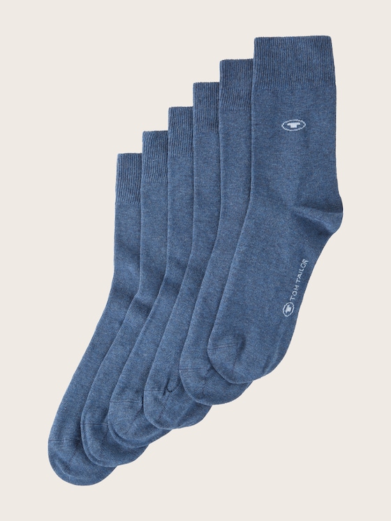 Basic socks in a six-pack